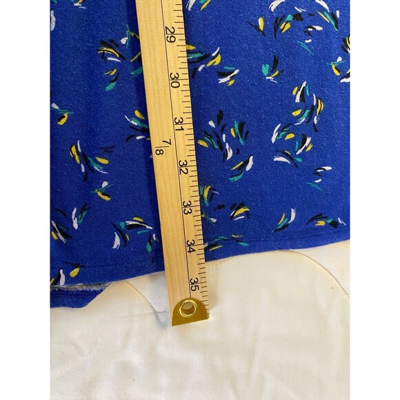 Apt. 9 Women's Blue Sleeveless Floral Print Dress XL Rayon Spandex - Picture 10 of 11